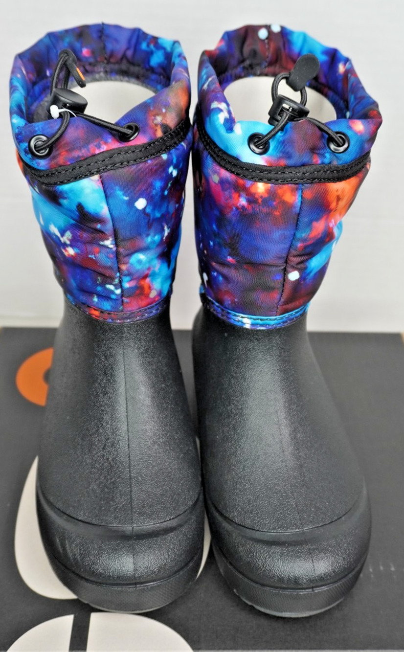 Bogs Kids' Snow Shell Sparkle Space/Aqua Multi Water Proof Size 3
